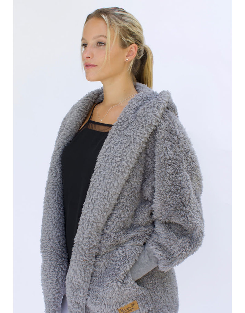 Nordic Beach Cozy Cardigan Grey Kitten 