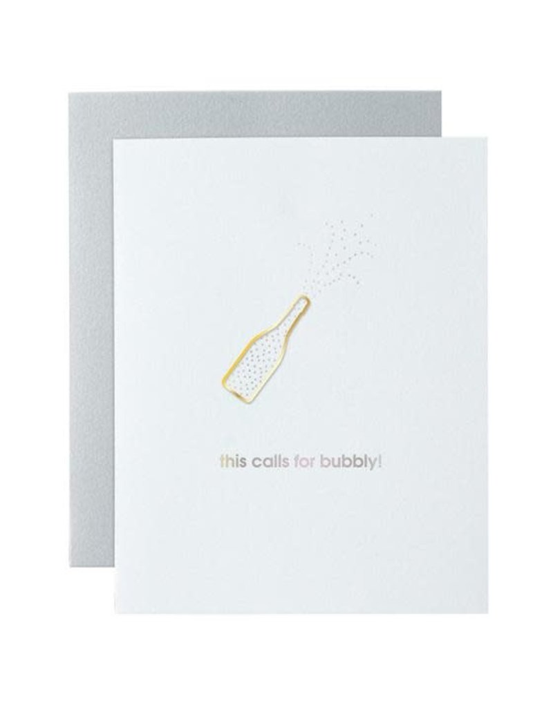 Chez Gagne Chez Gagne Paperclip Card- This Calls for Bubbly