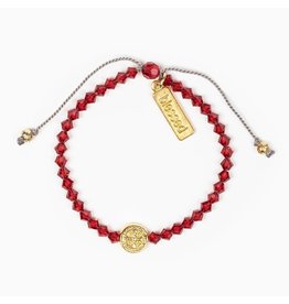 My Saint My Hero MSMH Birthday Blessing Bracelet July - Gold