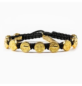 My Saint My Hero MSMH Blessing Bracelet Gold/Black