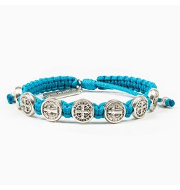 My Saint My Hero MSMH Blessing Bracelet Silver/Turquoise