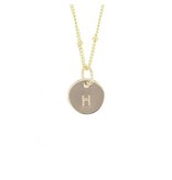 Initial Letter Necklace GOLD