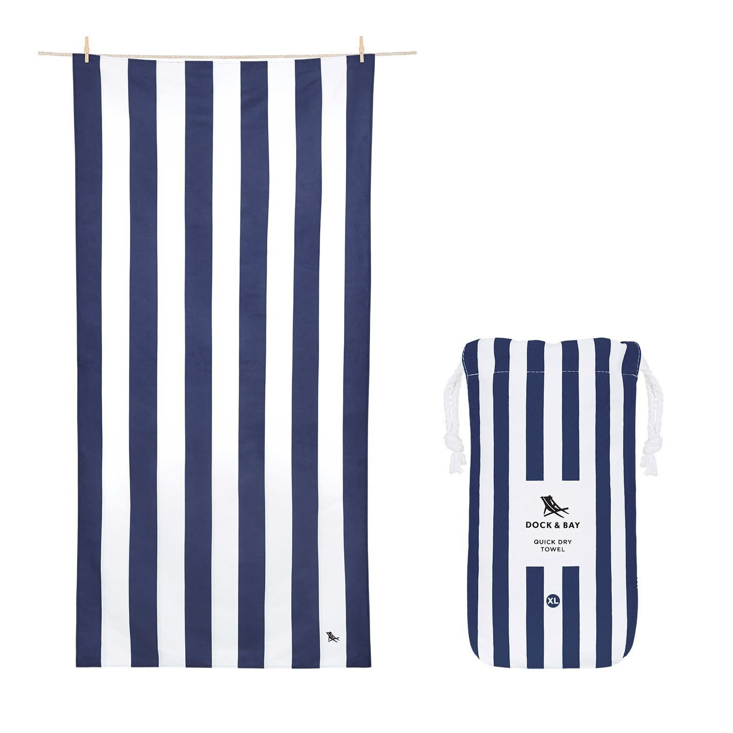 Quick Dry Towel in Navy