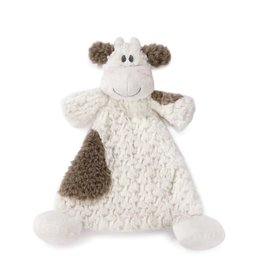 Demdaco Demdaco Cozy Rattle Blankie Moozer Cow