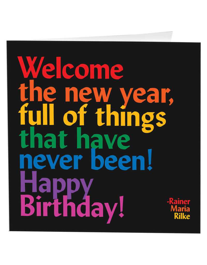 Quotable Card Welcome New Year