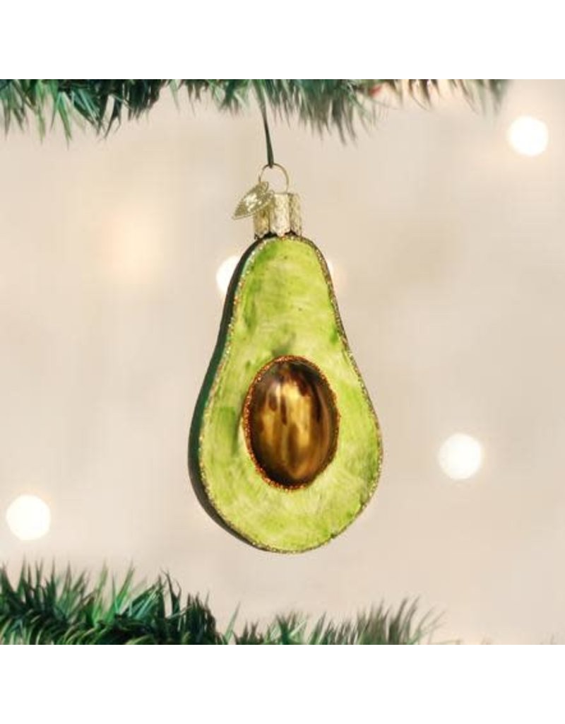 Old World Christmas Ornament Avocado