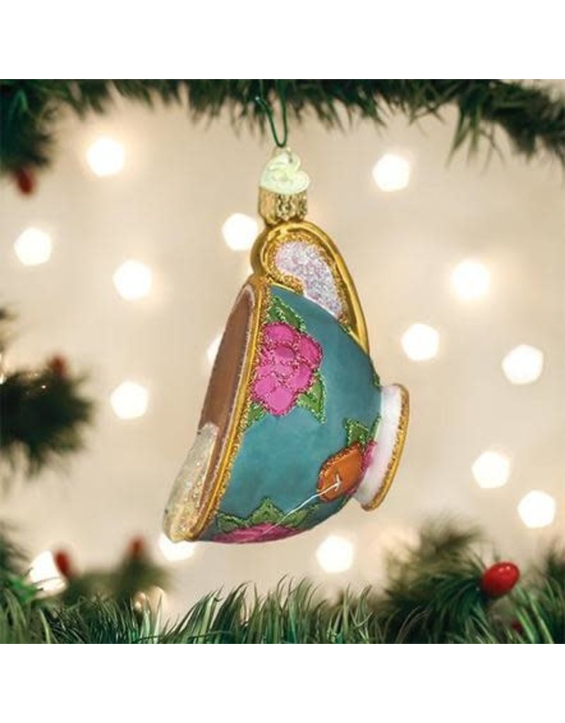 Old World Christmas Ornament Cup of Tea