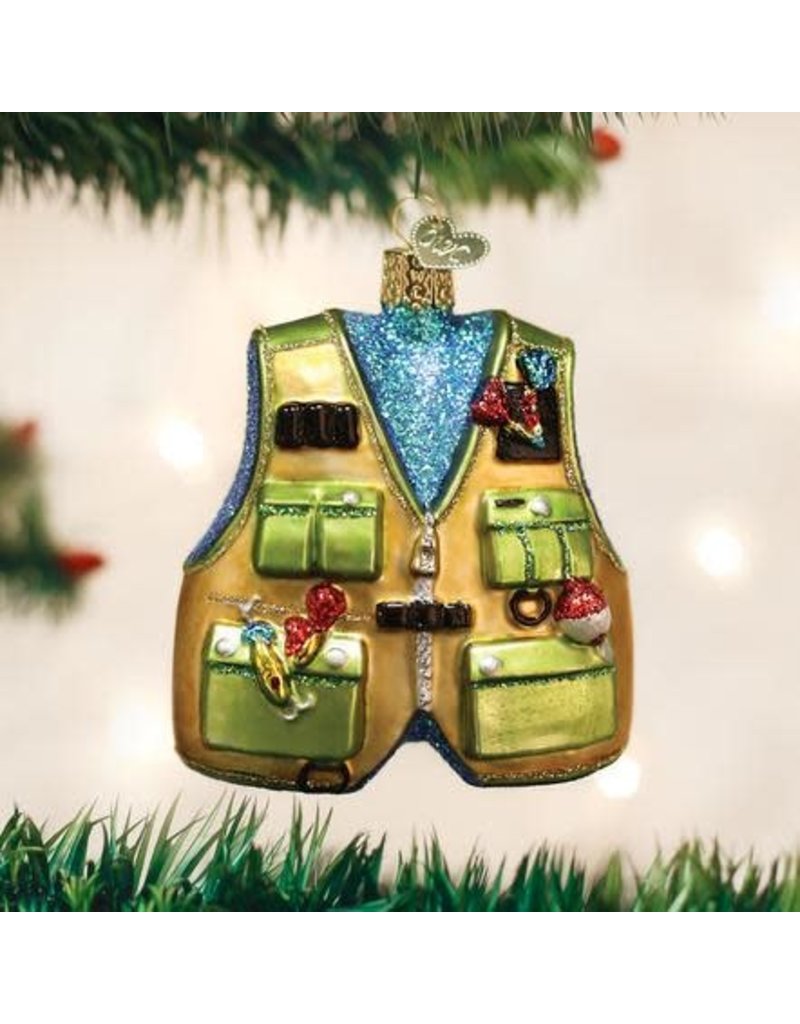 Old World Christmas Old World Christmas Ornament Fishing Vest