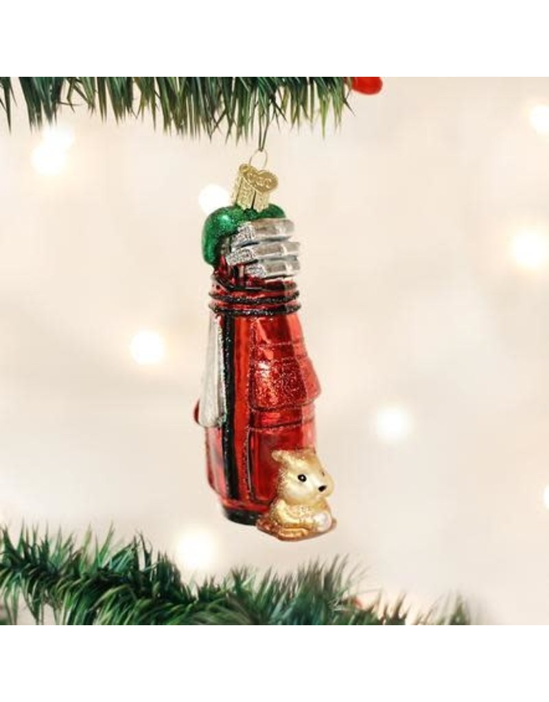 Old World Christmas Old World Christmas Ornament Golf Bag with Gopher