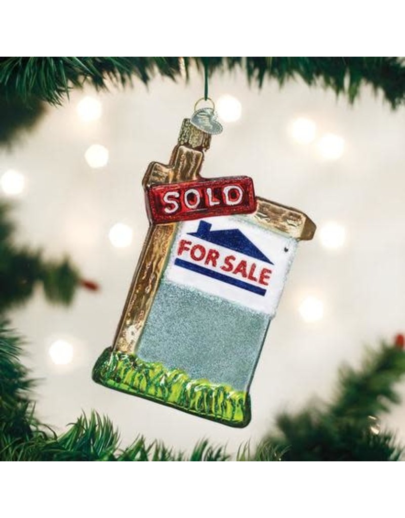 Old World Christmas Old World Christmas Ornament Realty Sign