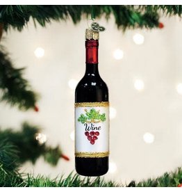 Old World Christmas Old World Christmas Ornament Red Wine Bottle