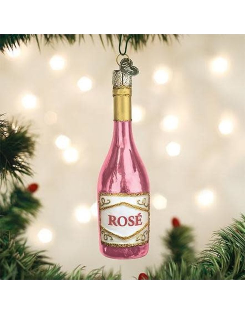 Old World Christmas Old World Christmas Ornament Rose' Bottle