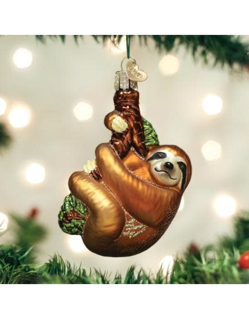 Old World Christmas Ornament Sloth