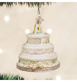 Old World Christmas Ornament Wedding Cake