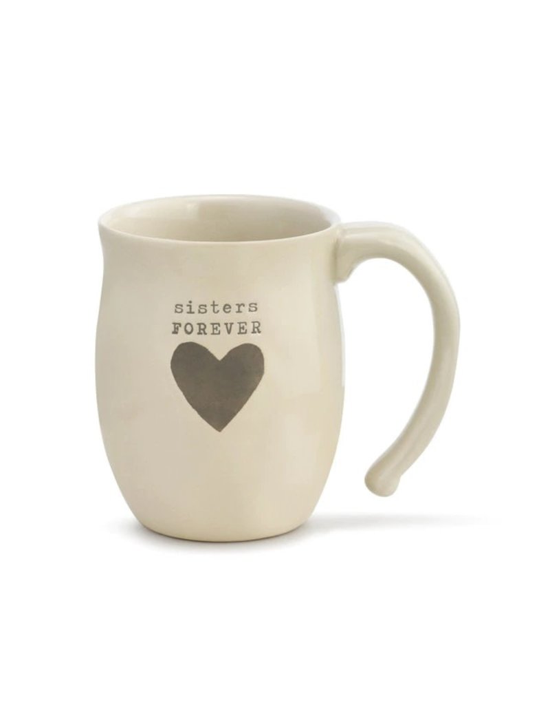 Demdaco Demdaco Heart Mug Sisters Forever