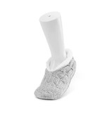 Demdaco Chenille Slippers Gray Small