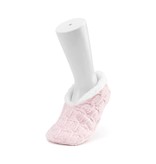 Demdaco Chenille Slippers Blush Small