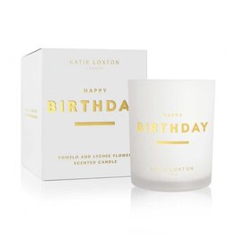 Katie Loxton Katie Loxton Sentiment Candle- Happy Birthday Pomelo & Lychee Flower