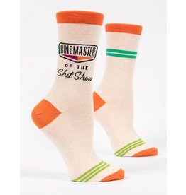 Blue Q Blue Q Women's Crew Socks Ringmaster Shitshow