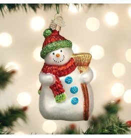 Old World Christmas Old World Christmas Ornament Snowman with Broom