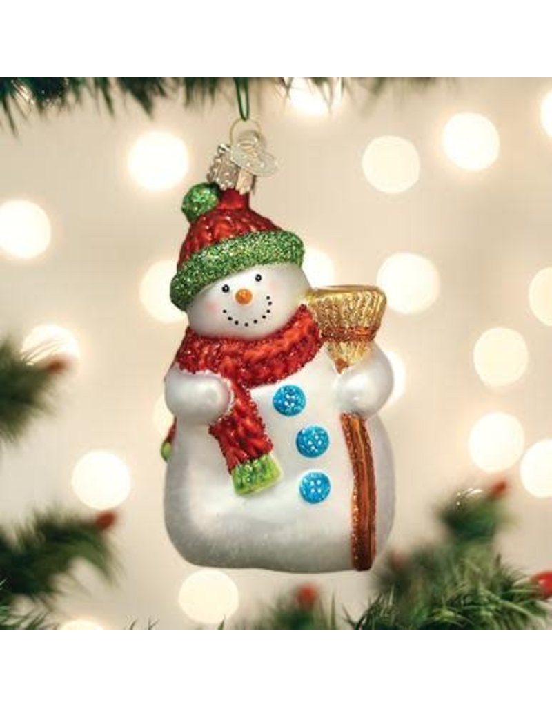 Old World Christmas Old World Christmas Ornament Snowman with Broom