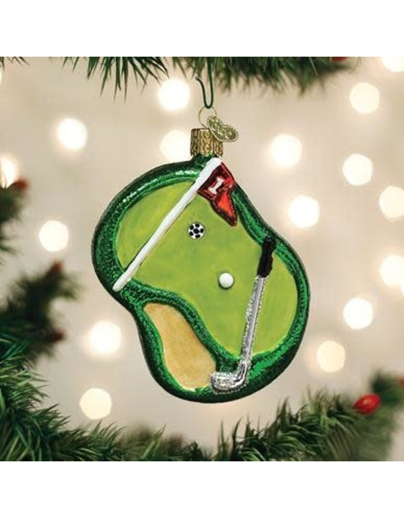 Old World Christmas Ornament Putting Green