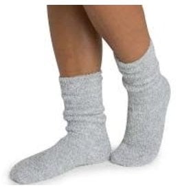 Barefoot Dreams Barefoot Dreams Cozychic Women's Heathered Socks Blue Water/White