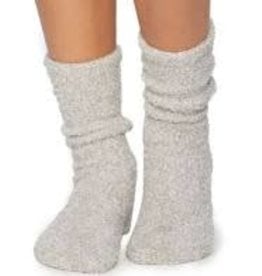 Barefoot Dreams Barefoot Dreams Cozychic Women's Heathered Socks Oyster/White