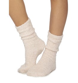 Barefoot Dreams Barefoot Dreams Cozychic Women's Heathered Socks Dusty Rose/White