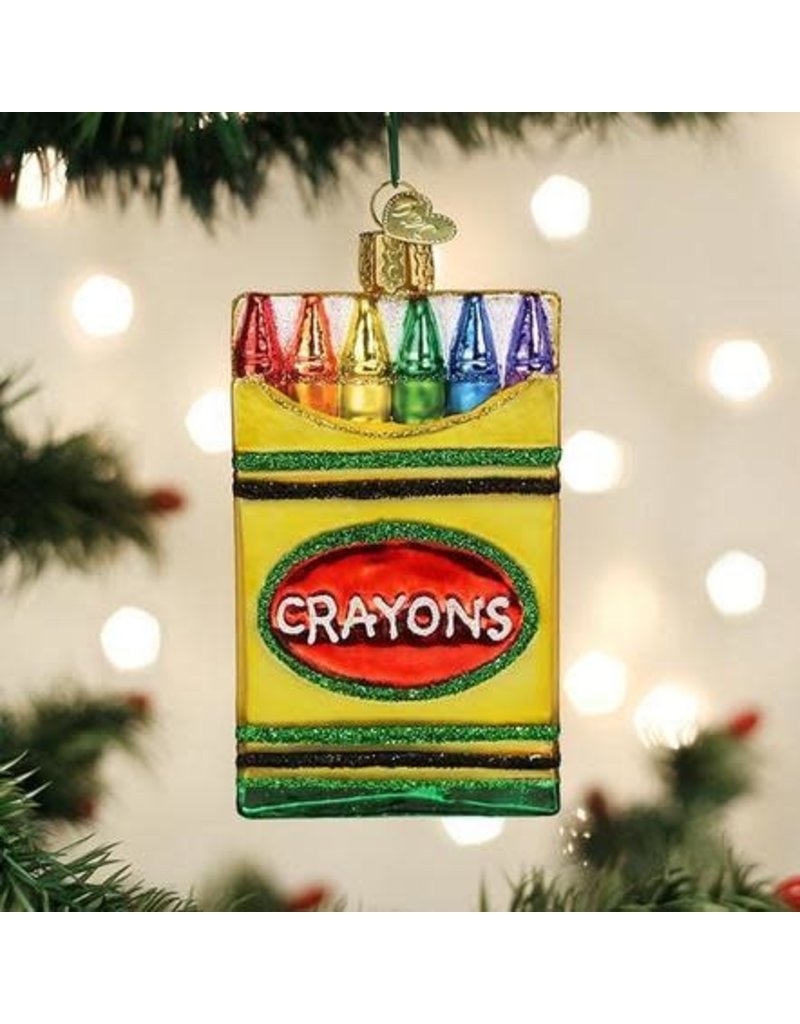 Old World Christmas Ornament Box of Crayons