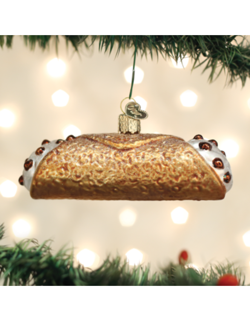 Old World Christmas Ornament Cannoli