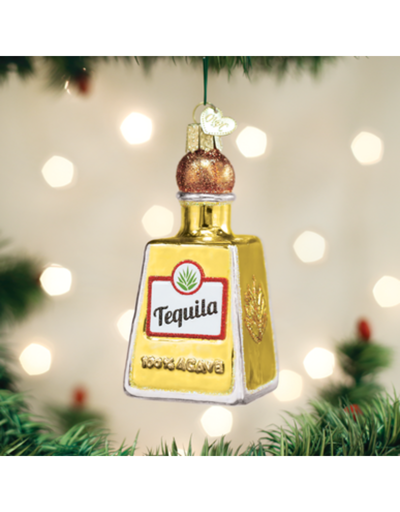 Old World Christmas Ornament Tequila Bottle