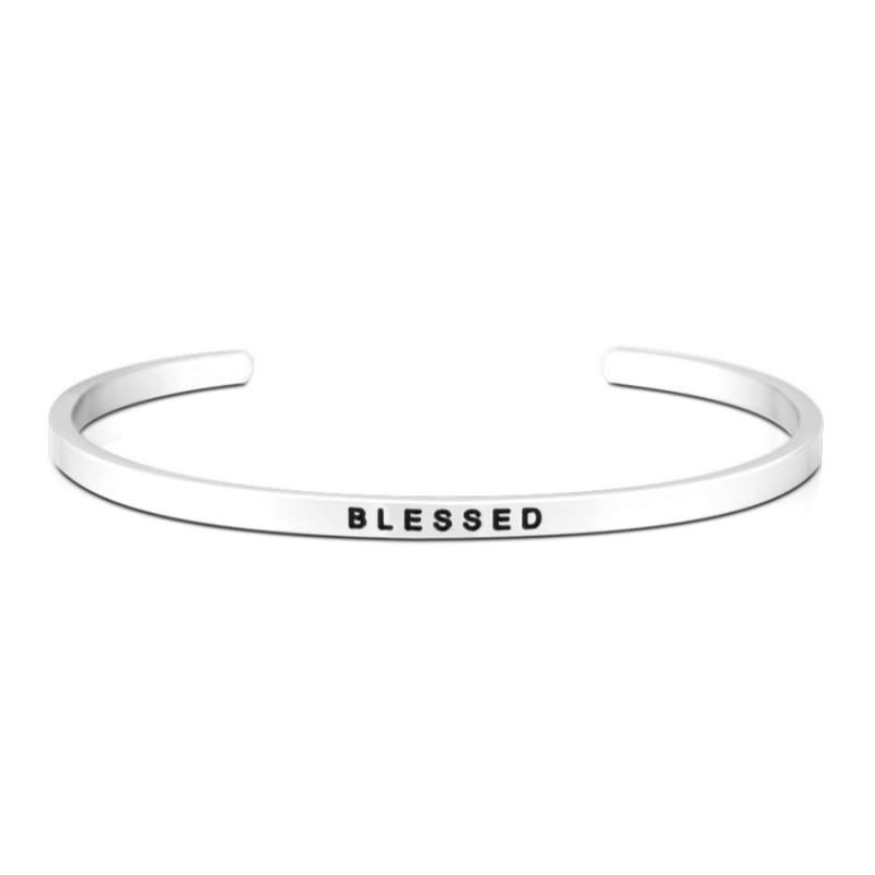 MantraBand Bracelet Blessed- Silver