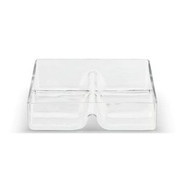 Demdaco Demdaco Glass 4 Section Divided Serving Dish