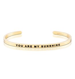 MantraBand Bracelet You Are My Sunshine- Gold