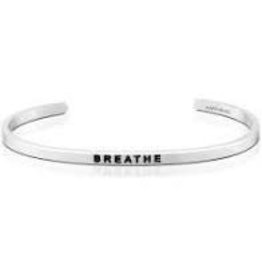 MantraBand Bracelet Breathe- Silver