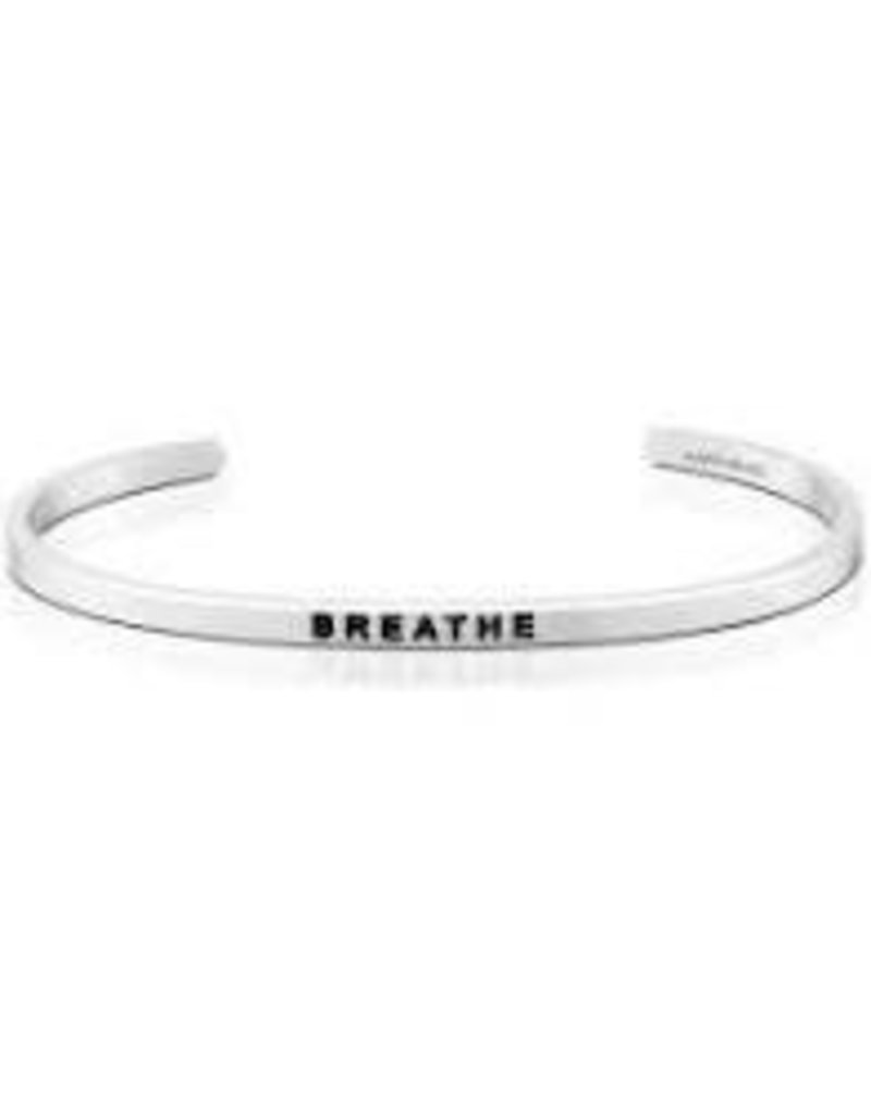 MantraBand Bracelet Breathe- Silver