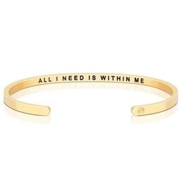 MantraBand Bracelet All I Need- Gold