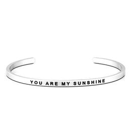 MantraBand Bracelet You Are My Sunshine- Silver
