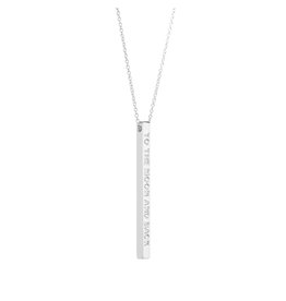 MantraBand Necklace To The Moon- Silver