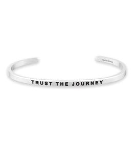 MantraBand Bracelet Trust The Journey- Silver