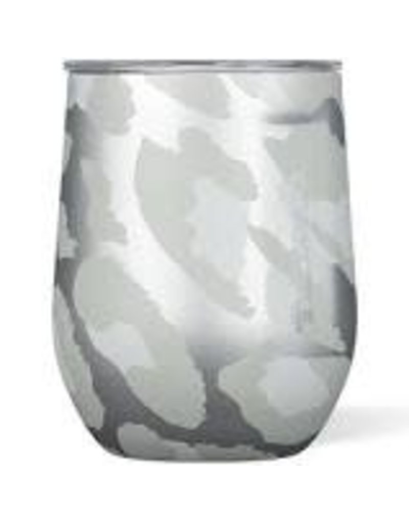 Corkcicle Stemless Wine Glass- Snow Leopard