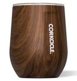 Corkcicle Stemless Wine Glass- Walnut Wood