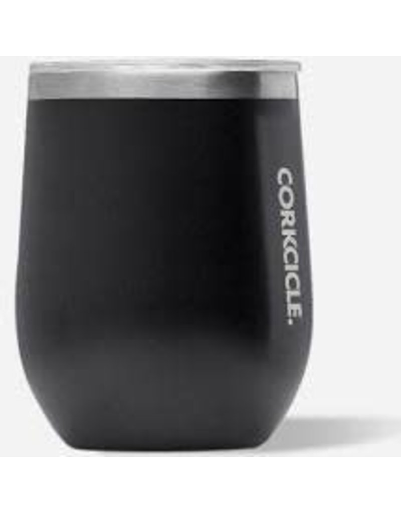 Corkcicle Corkcicle Stemless Wine Glass- Matte Black