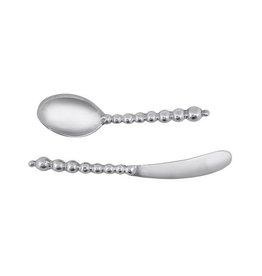 Mariposa Mariposa Beaded Spoon and Spreader Set
