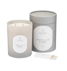 Linneas Lights Double Wick Candle Persian Lime