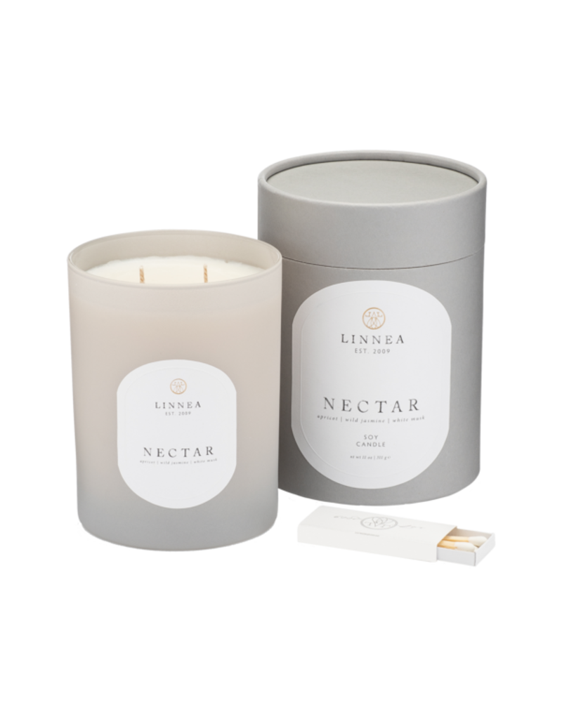 Linneas Lights Double Wick Candle Nectar