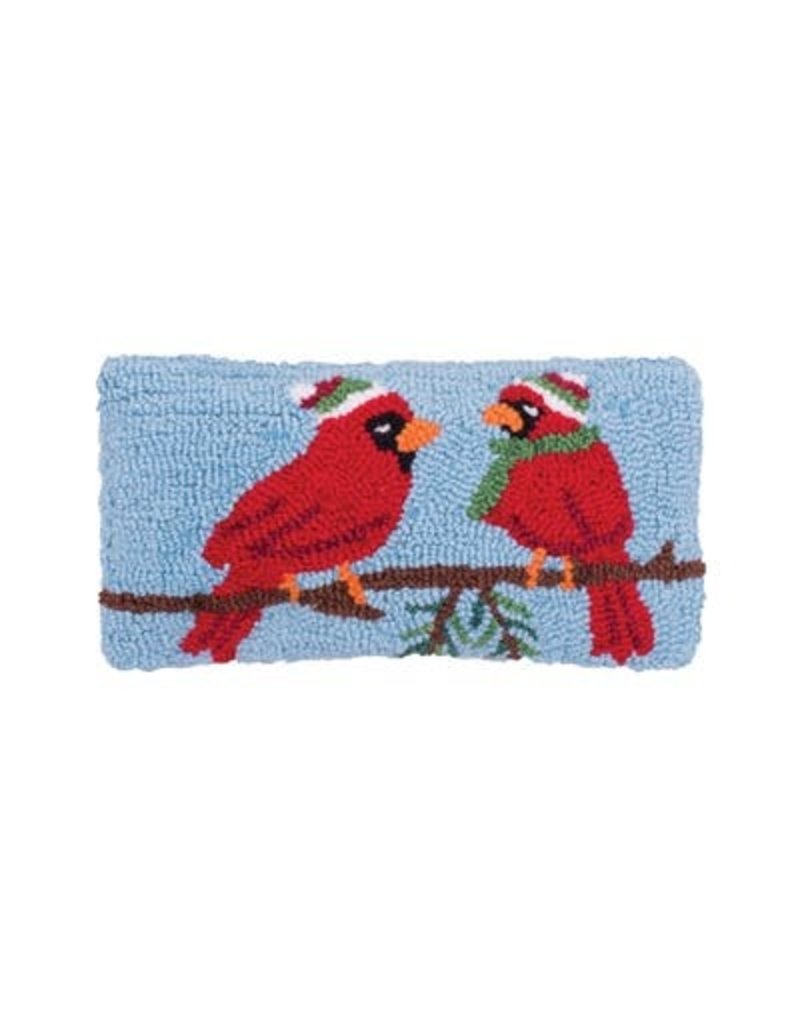 C & F Enterprises Pillow Small Hooked Winter Cardinal