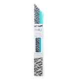 Reusable Straw Set Incognito Camo & Aqua