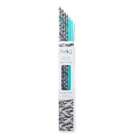 Swig Reusable Straw Set Incognito Camo & Aqua